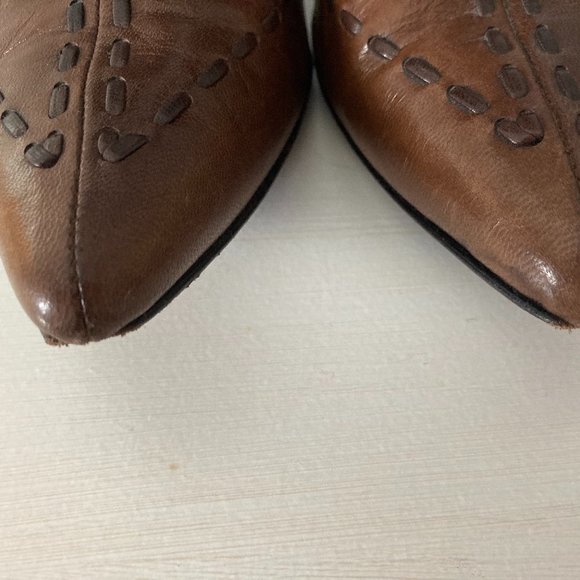 Zambrelli Brown Leather Boots - Picture 12 of 16